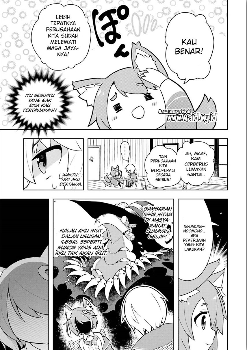 Wakamono no Kuro Mahou Hanare ga Shinkoku desu ga, Shuushoku shite Mitara Taiguu Iishi, Shachou mo Tsukaima mo Kawaikute Saikou desu Chapter 01 Gambar 19